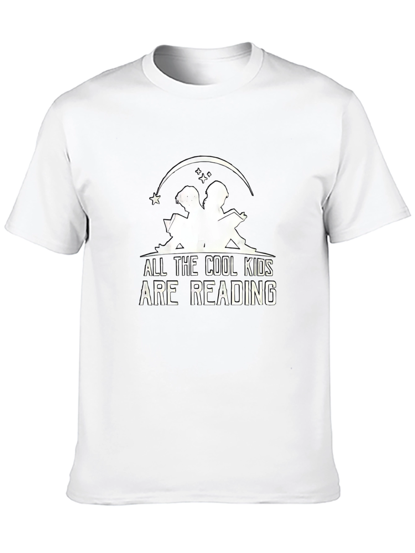 Cool Kids Reading Graphic Tee - Black
