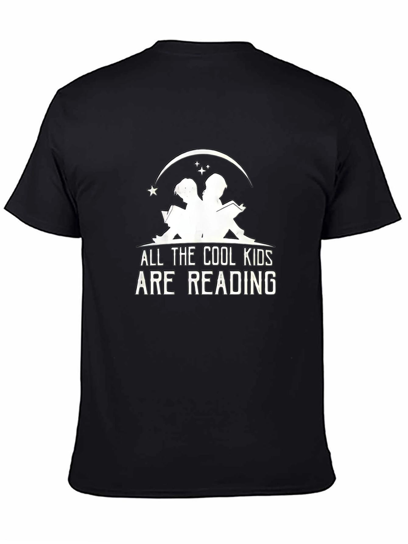 Cool Kids Reading Graphic Tee - Black