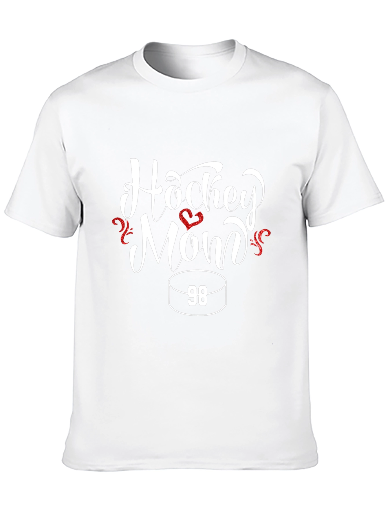 Hockey Mom Black T-Shirt - Number 98