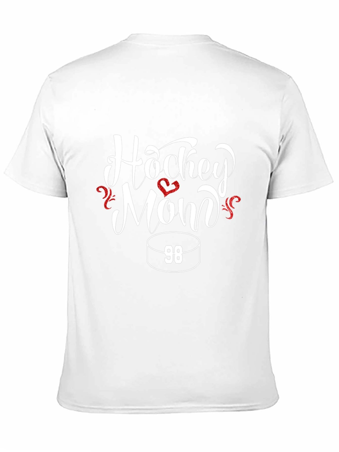 Hockey Mom Black T-Shirt - Number 98