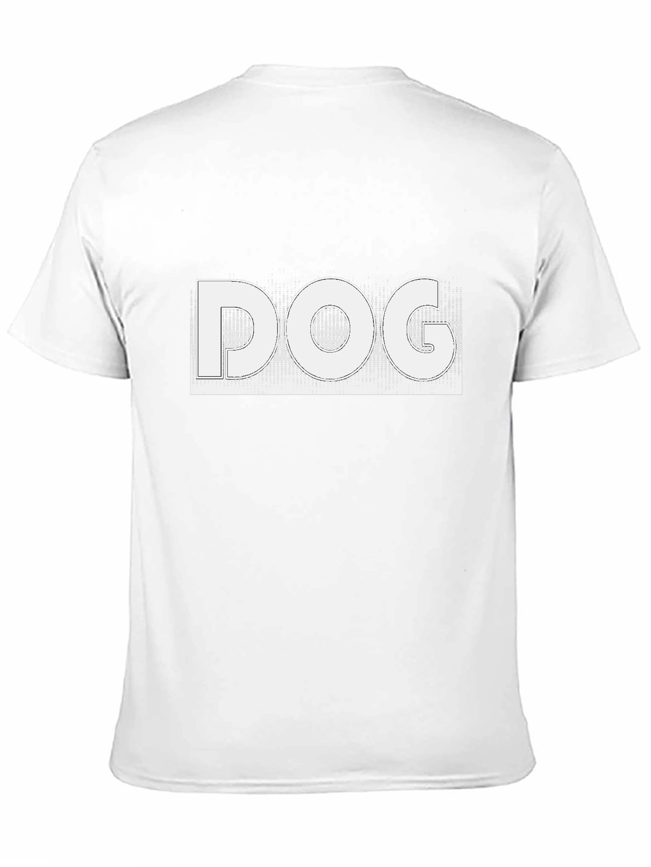 DOG Graphic Black T-Shirt Novelty Design