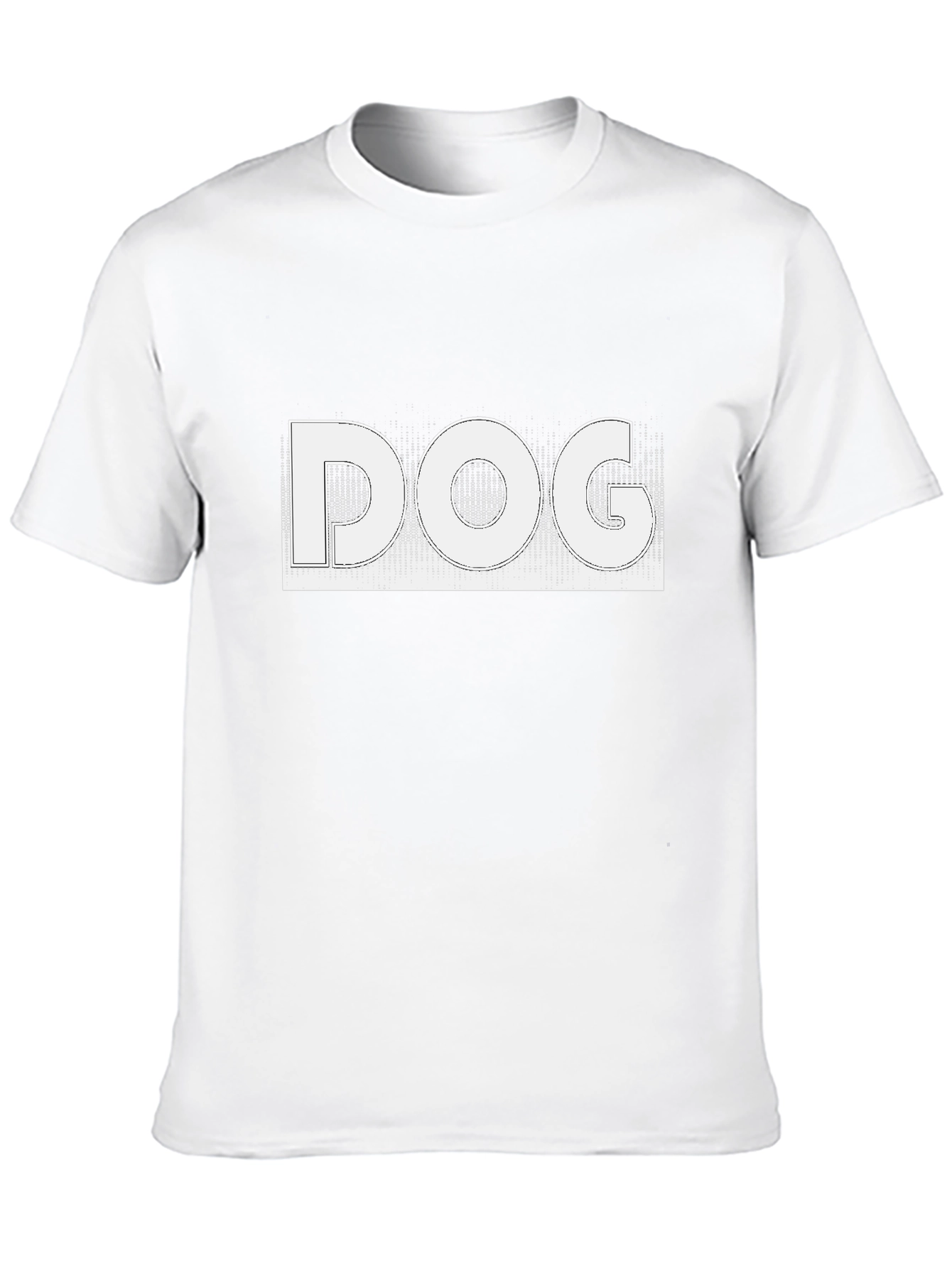 DOG Graphic Black T-Shirt Novelty Design