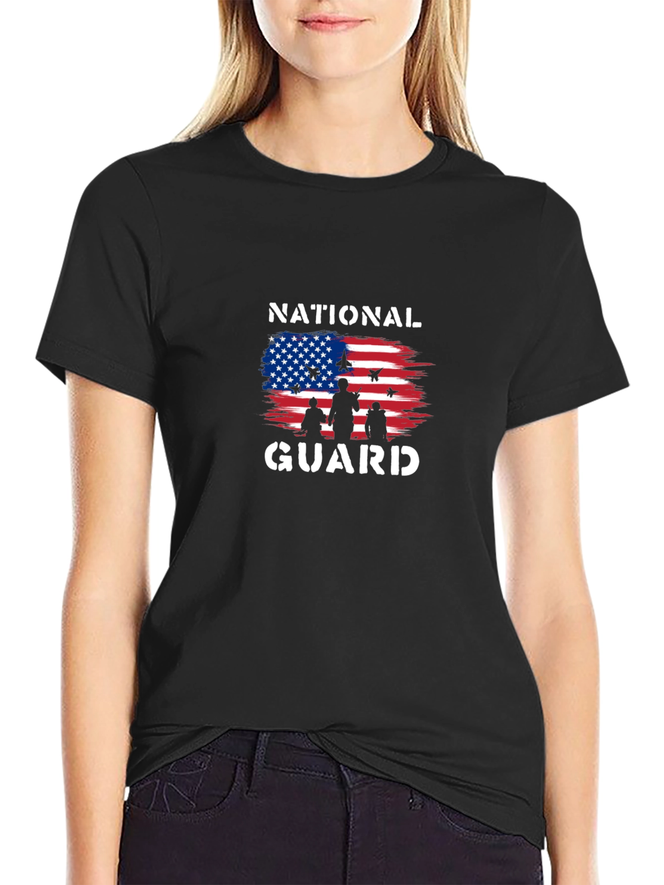 National Guard Graphic T-Shirt - Patriotic Design