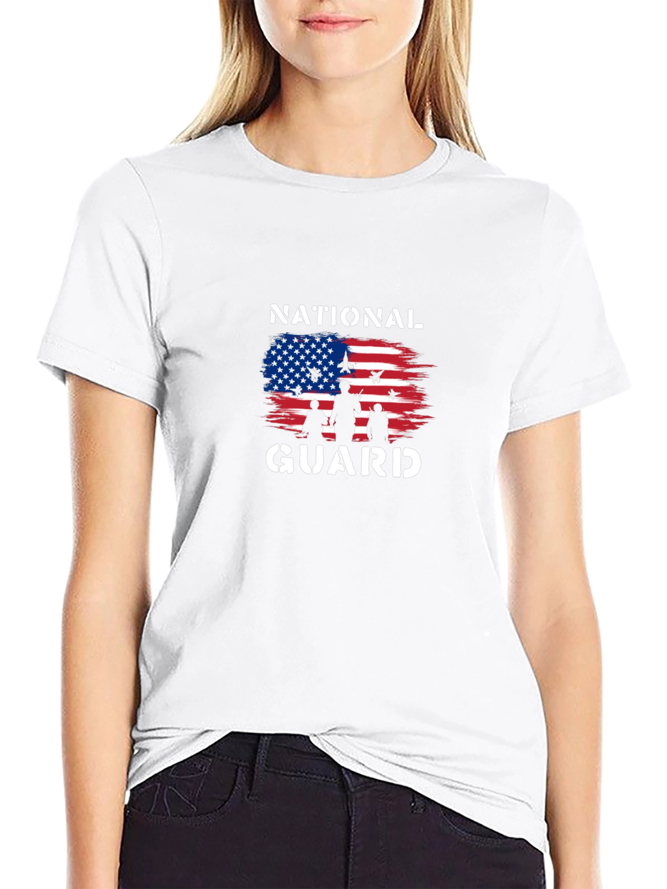 National Guard Graphic T-Shirt - Patriotic Design