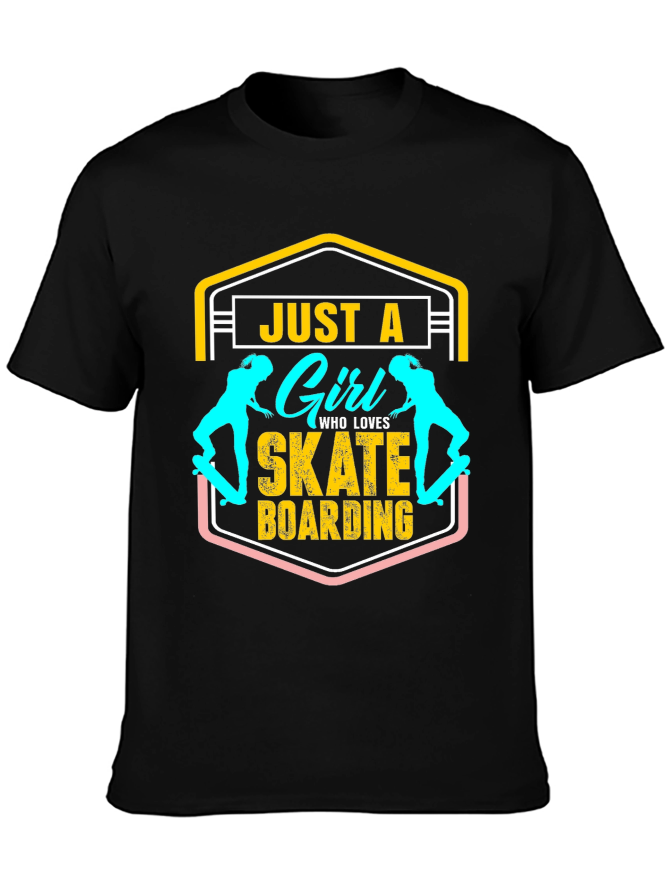 Just A Girl Who Loves Skateboarding T-Shirt