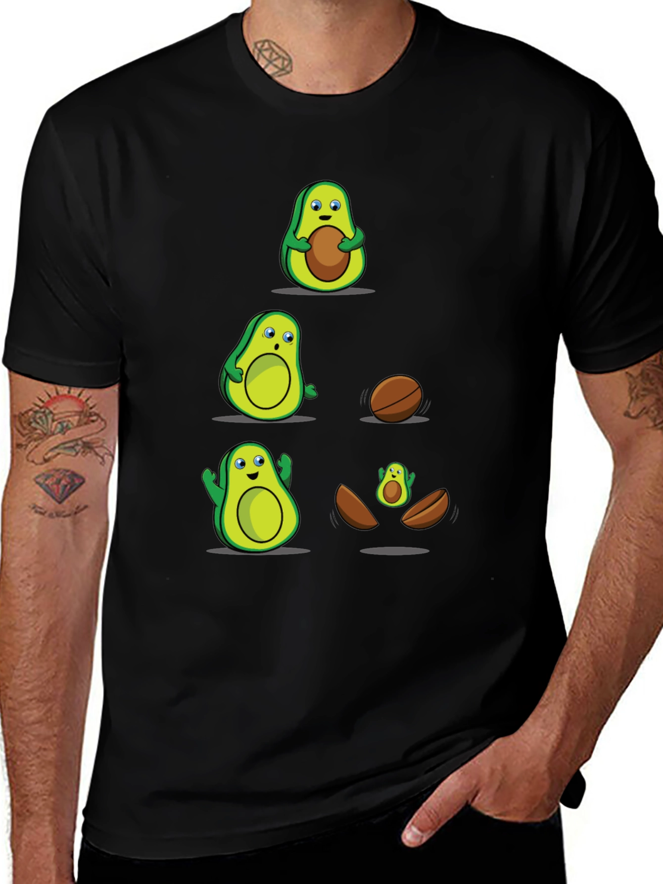Funny Avocado Evolution T-Shirt