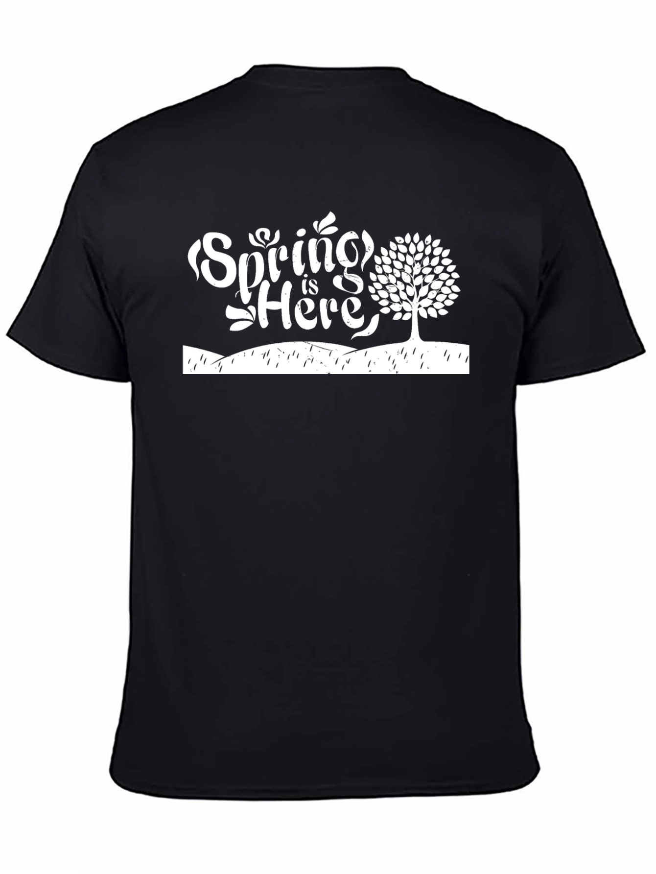 Spring is Here Graphic Tee - Black T-Shirt