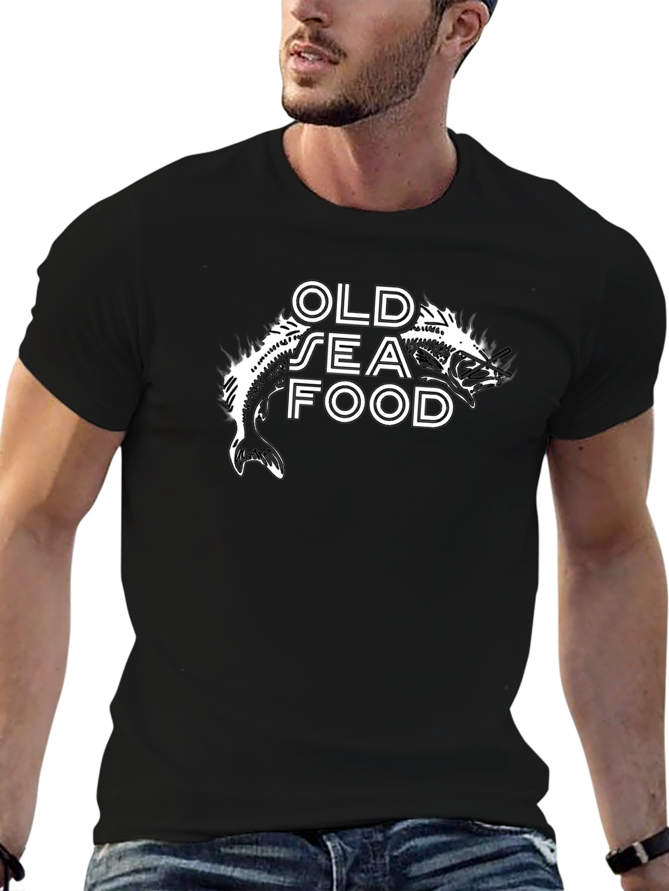 Old Sea Food T-Shirt - Graphic Print