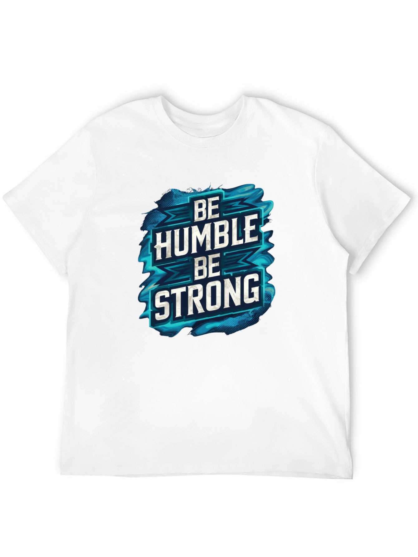 Be Humble Be Strong Graphic Black T-Shirt