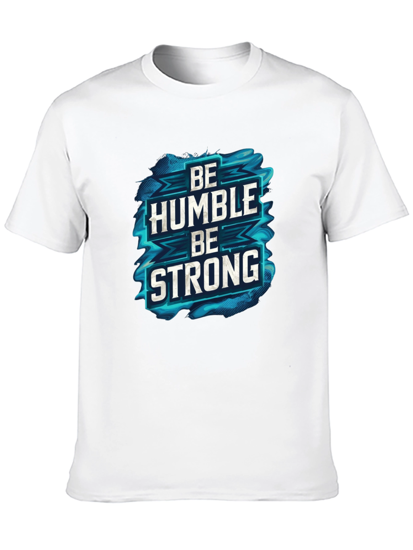 Be Humble Be Strong Graphic Black T-Shirt