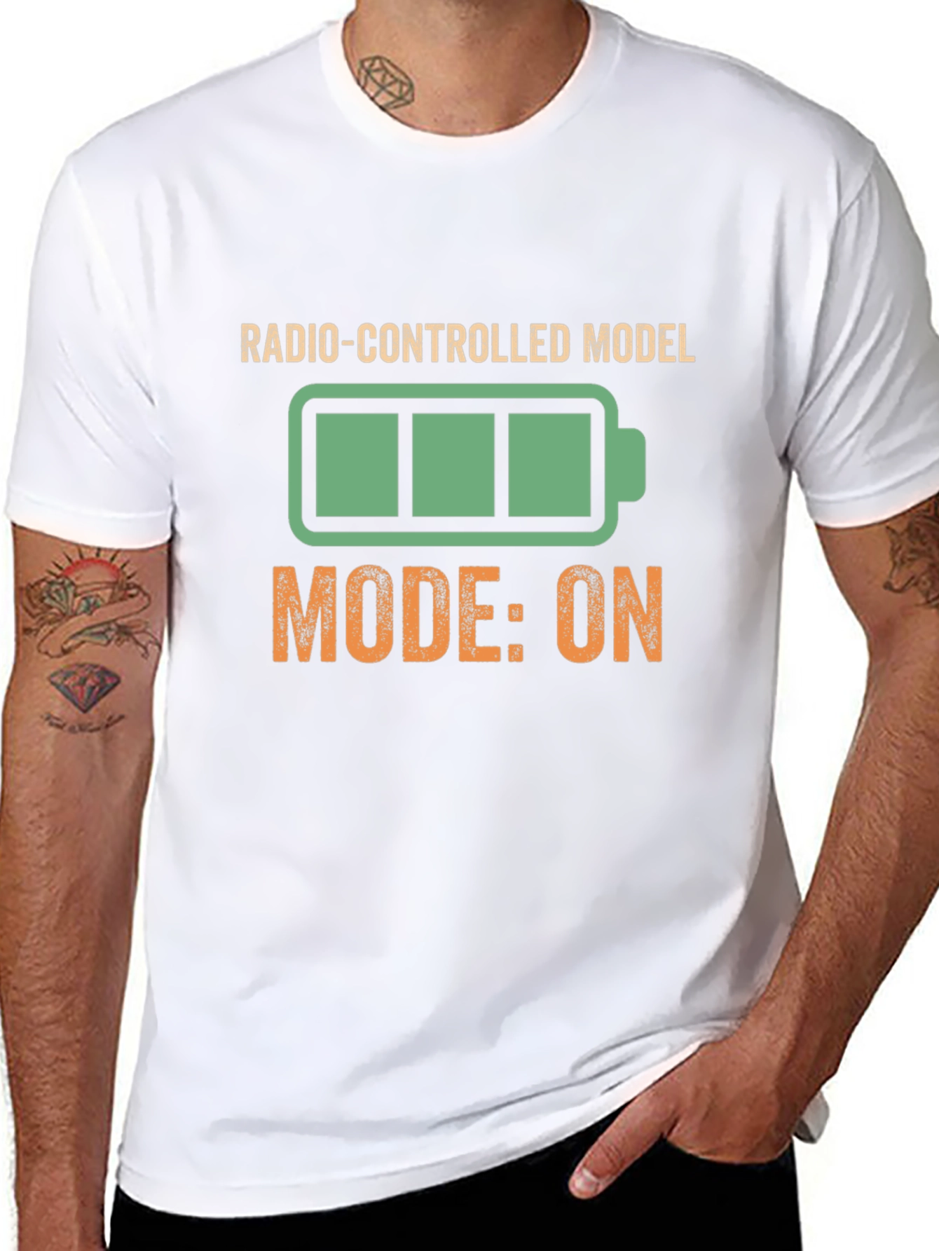 Radio-Controlled Model Mode On Black T-Shirt