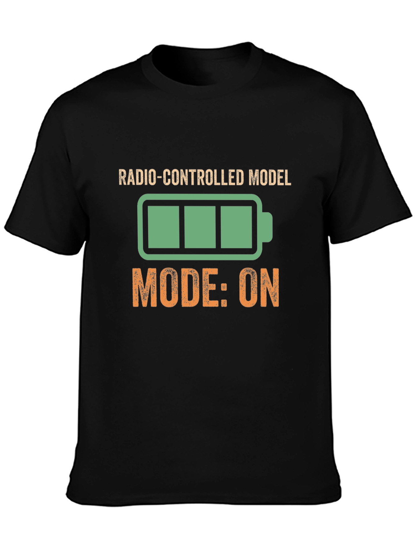 Radio-Controlled Model Mode On Black T-Shirt