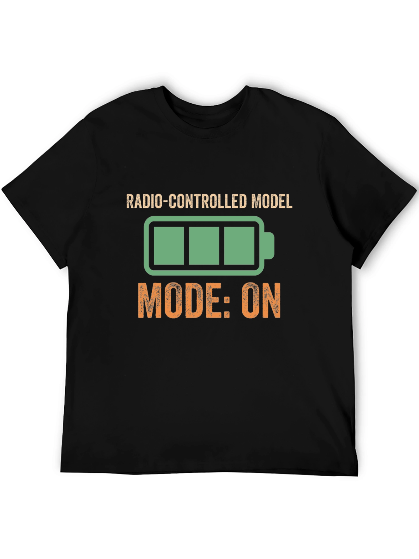 Radio-Controlled Model Mode On Black T-Shirt