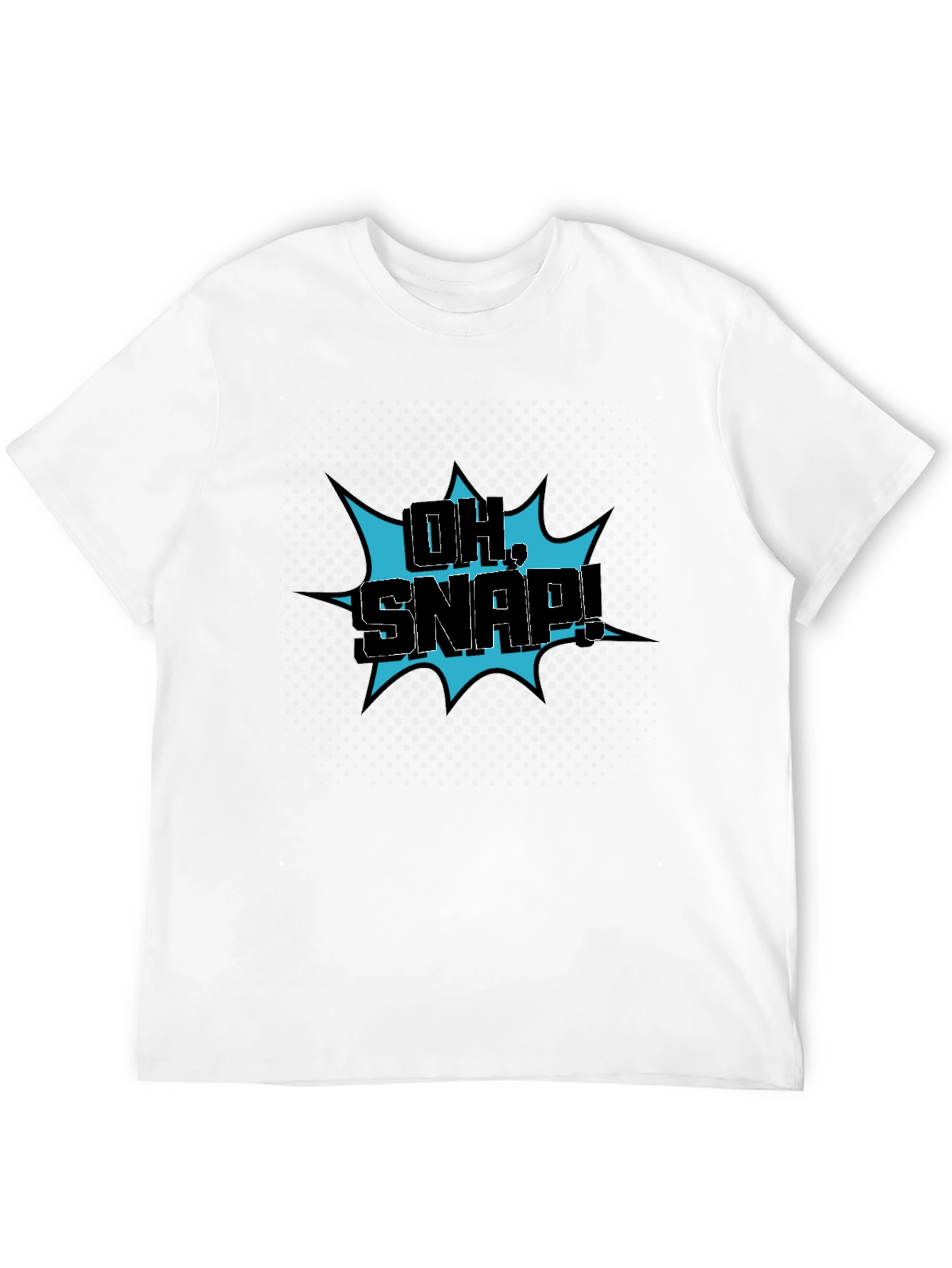 Oh Snap! Graphic Print Black T-Shirt