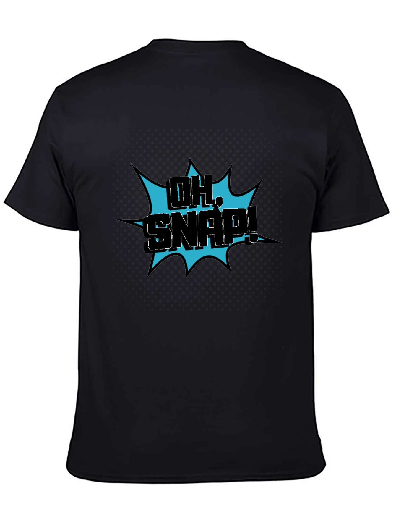 Oh Snap! Graphic Print Black T-Shirt