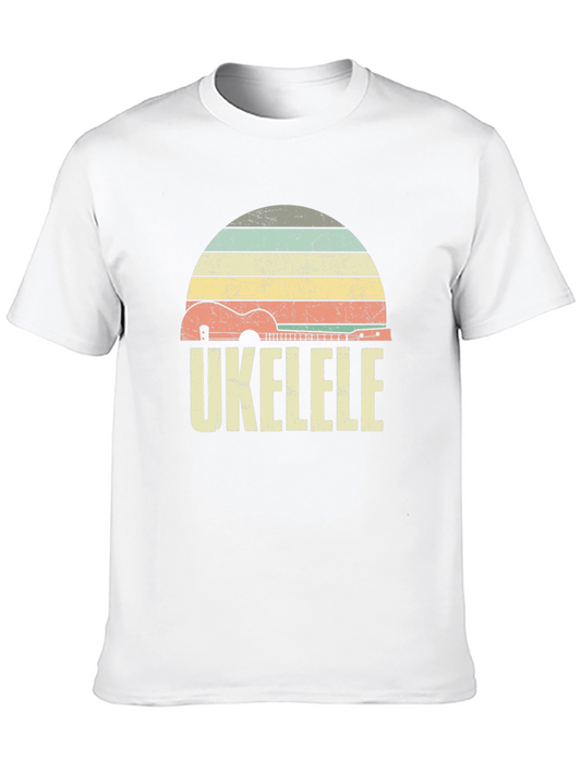 Vintage Ukulele Sunset Graphic Tee