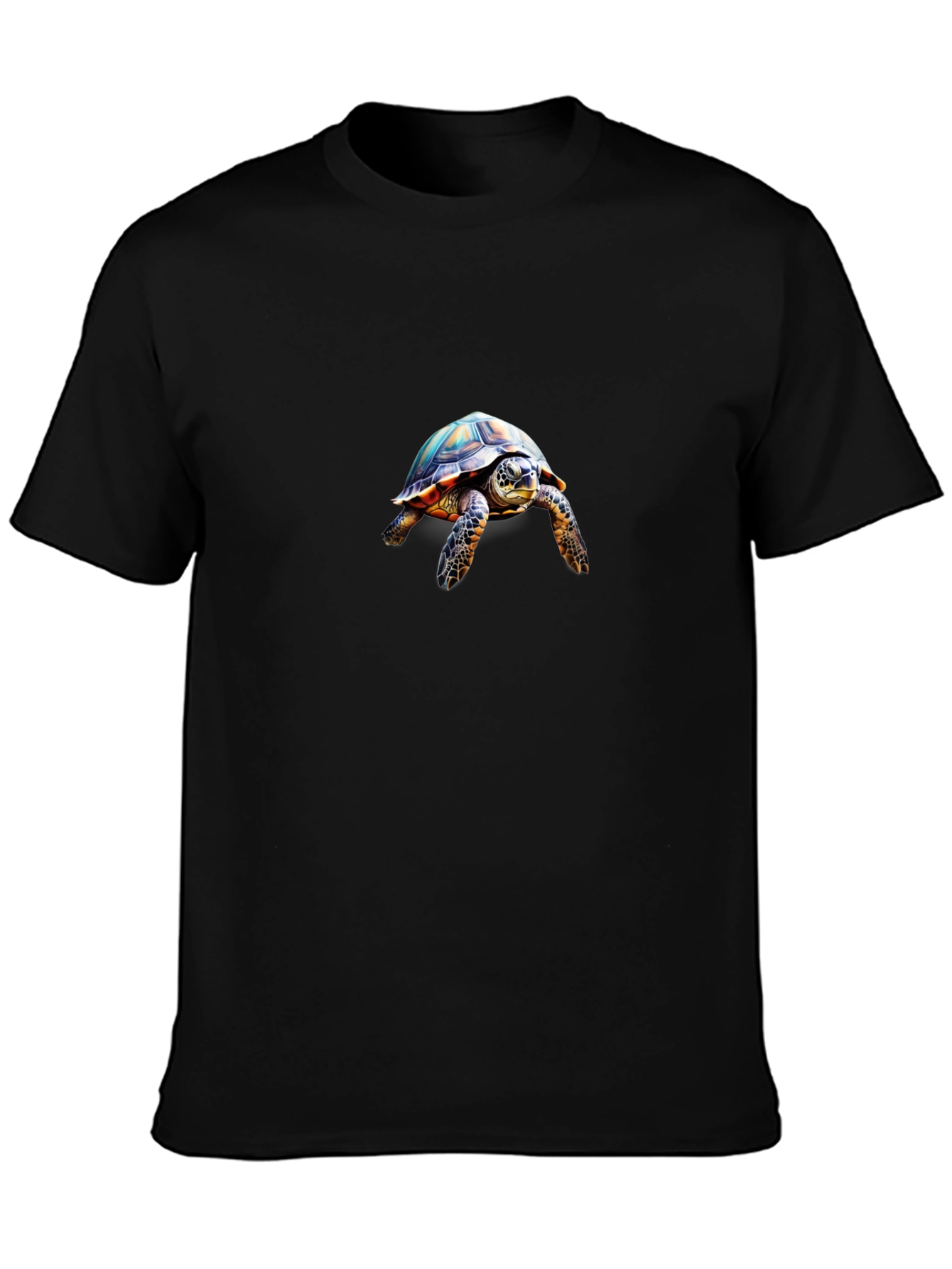 Turtle Graphic Black T-Shirt