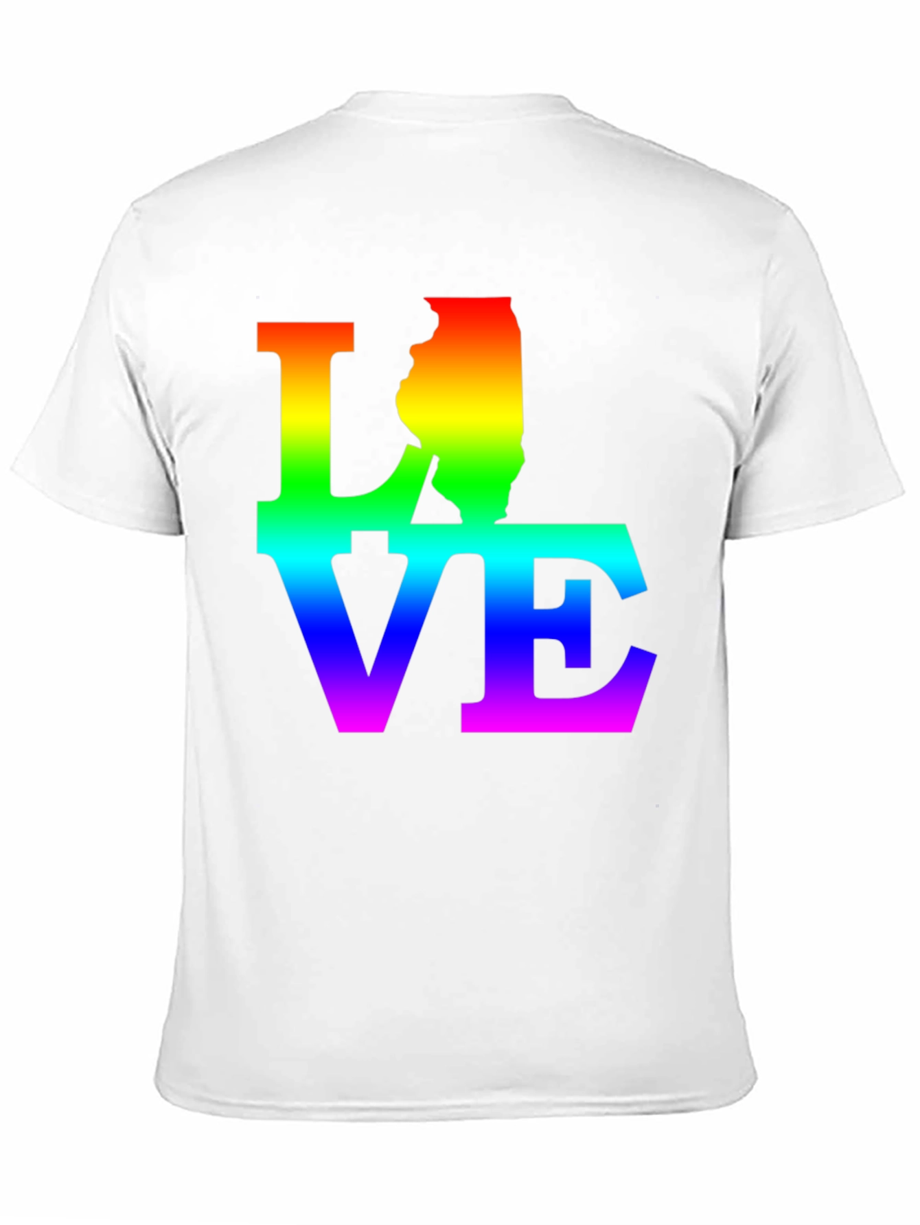 Rainbow LOVE Illinois T-Shirt