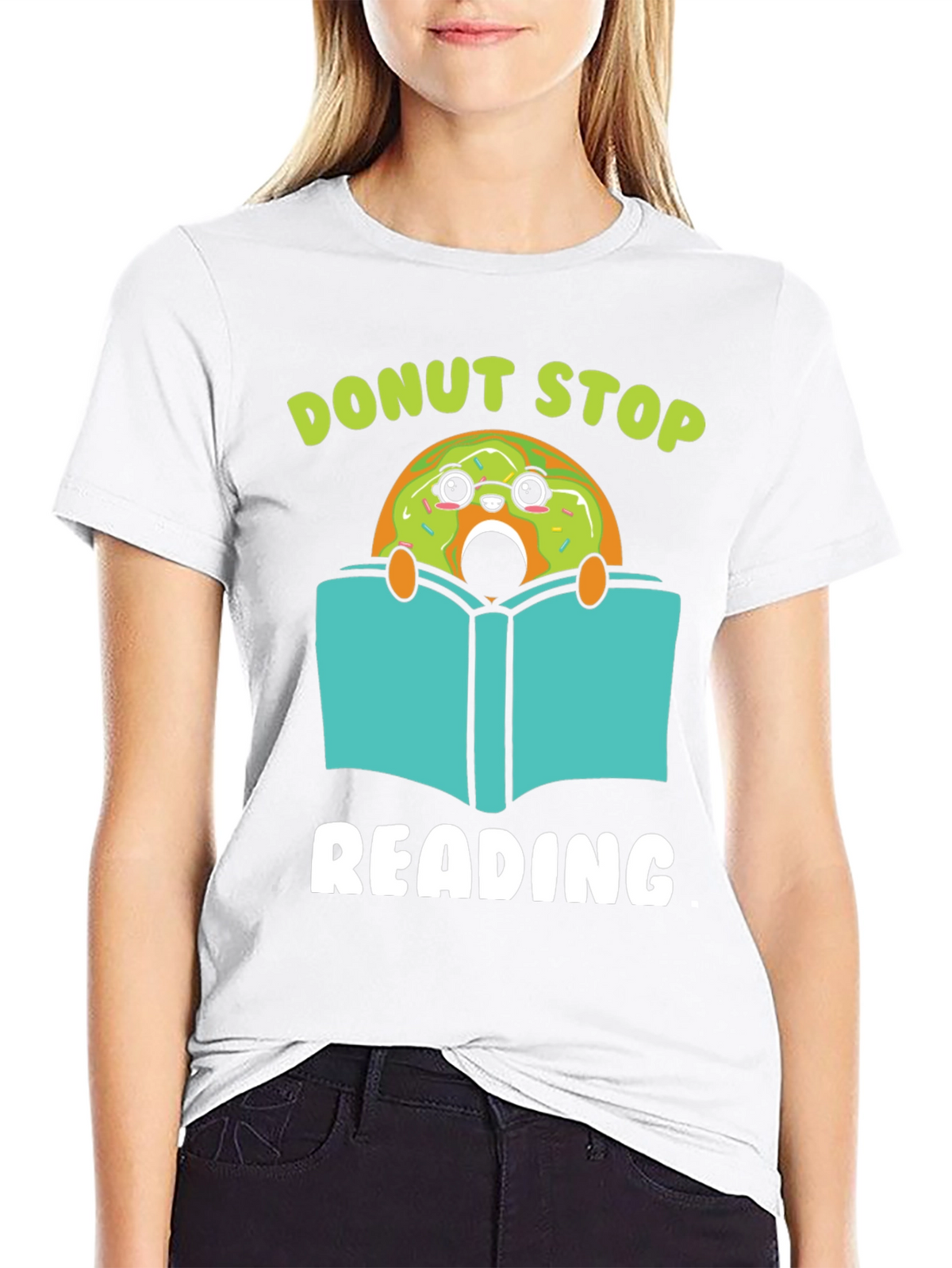Donut Stop Reading Graphic Tee