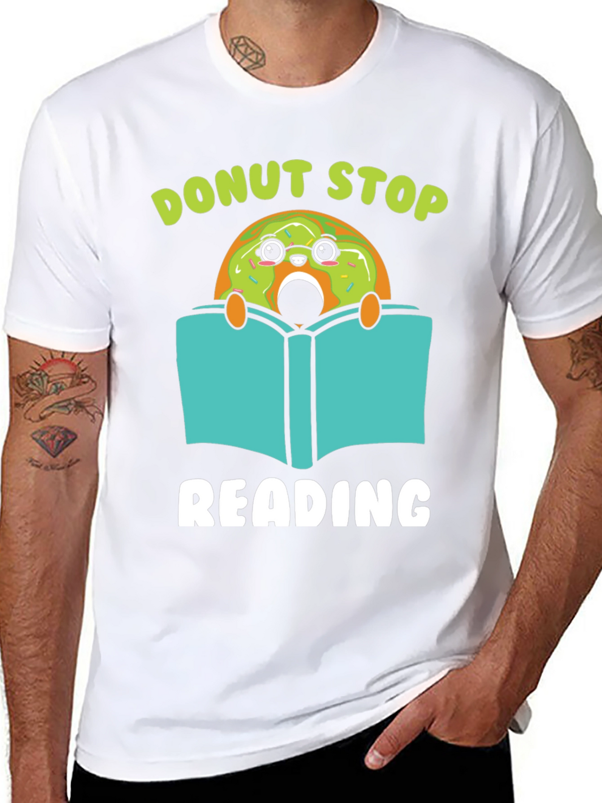Donut Stop Reading Graphic Tee