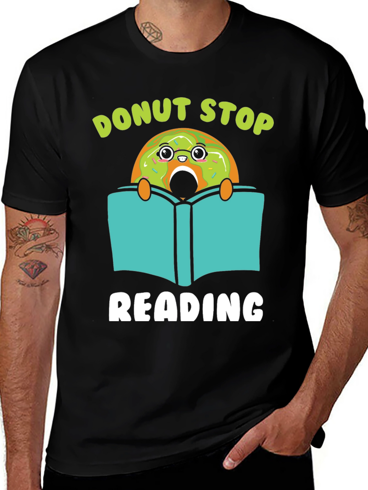 Donut Stop Reading Graphic Tee