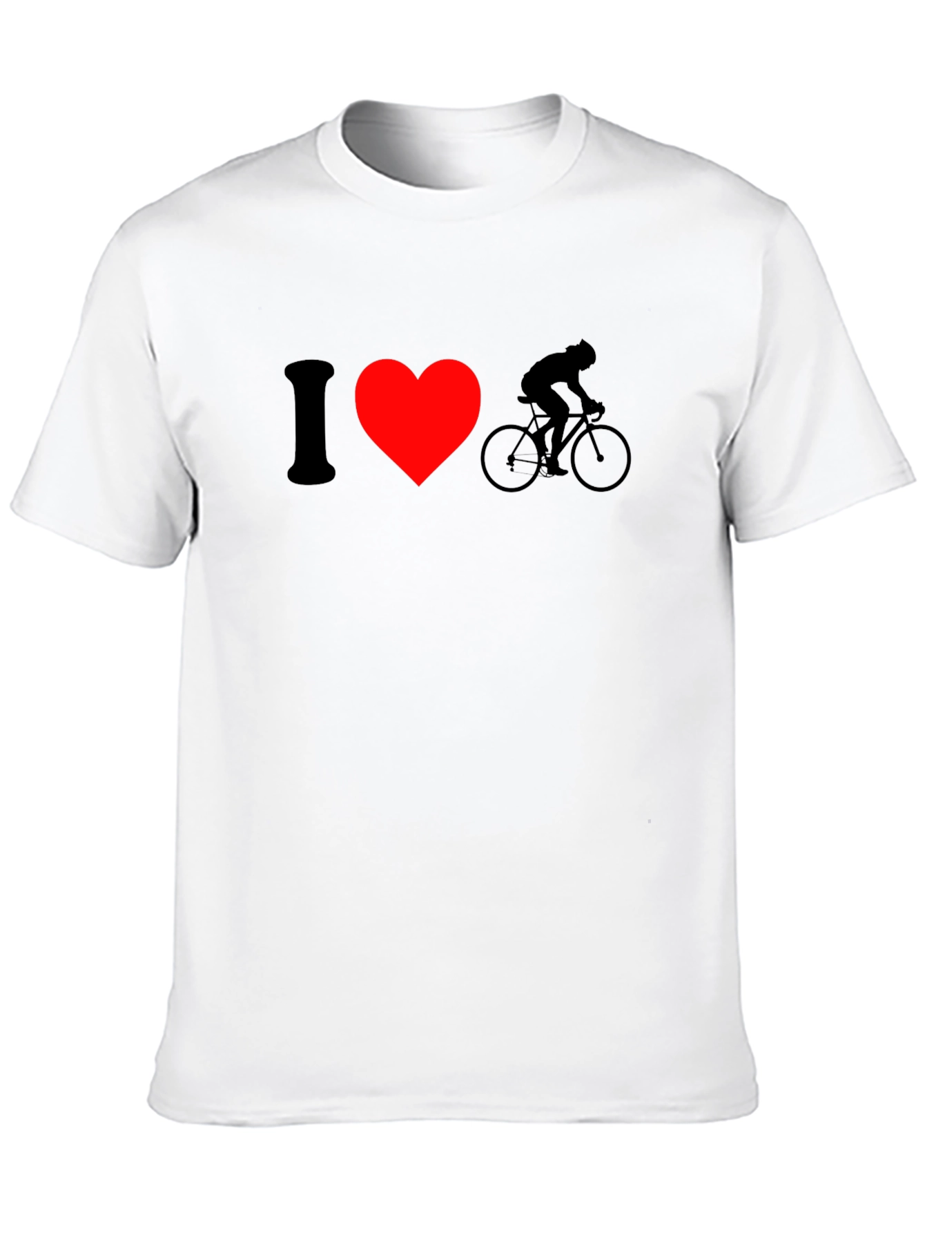 I Heart Cycling Black T-Shirt