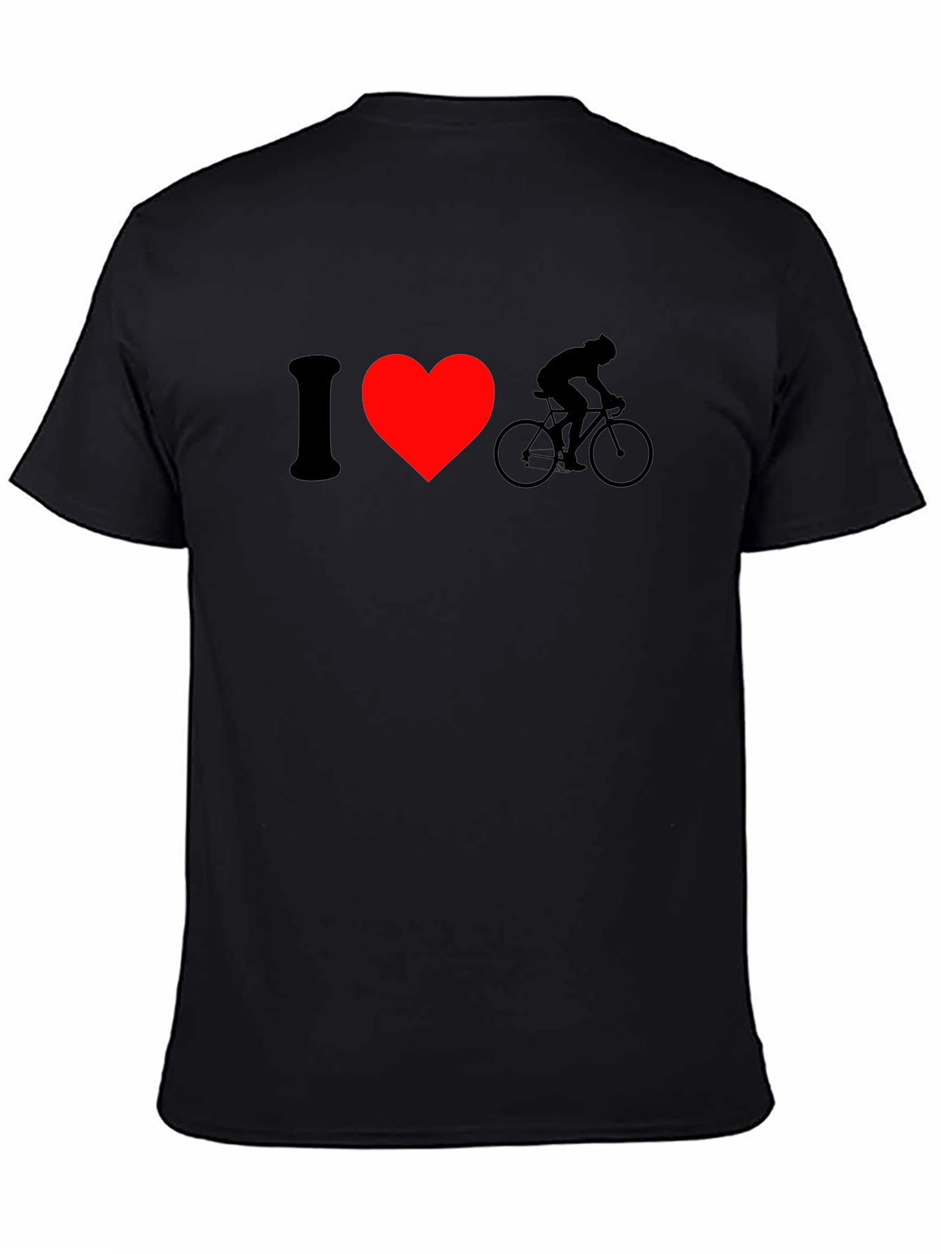 I Heart Cycling Black T-Shirt