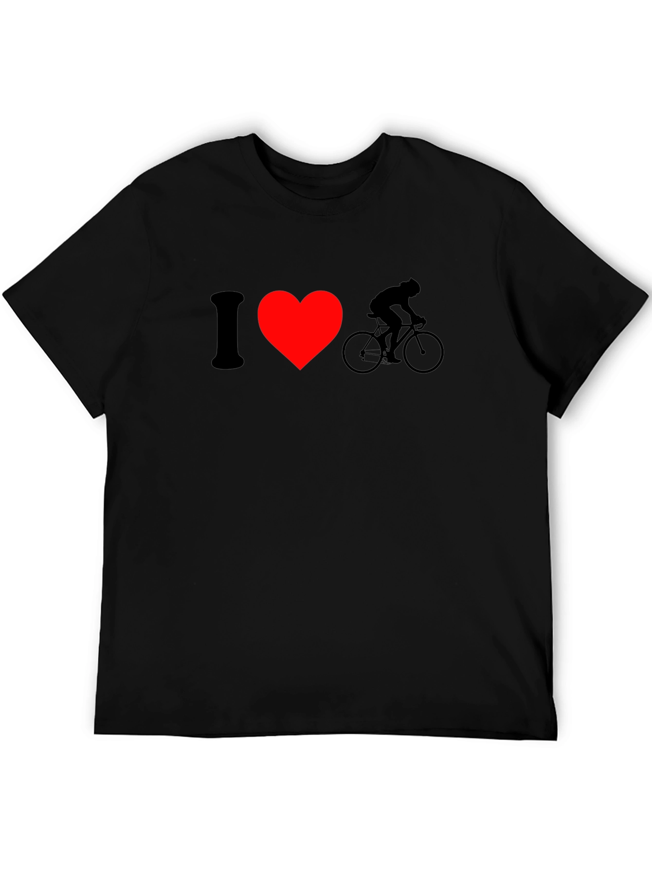 I Heart Cycling Black T-Shirt