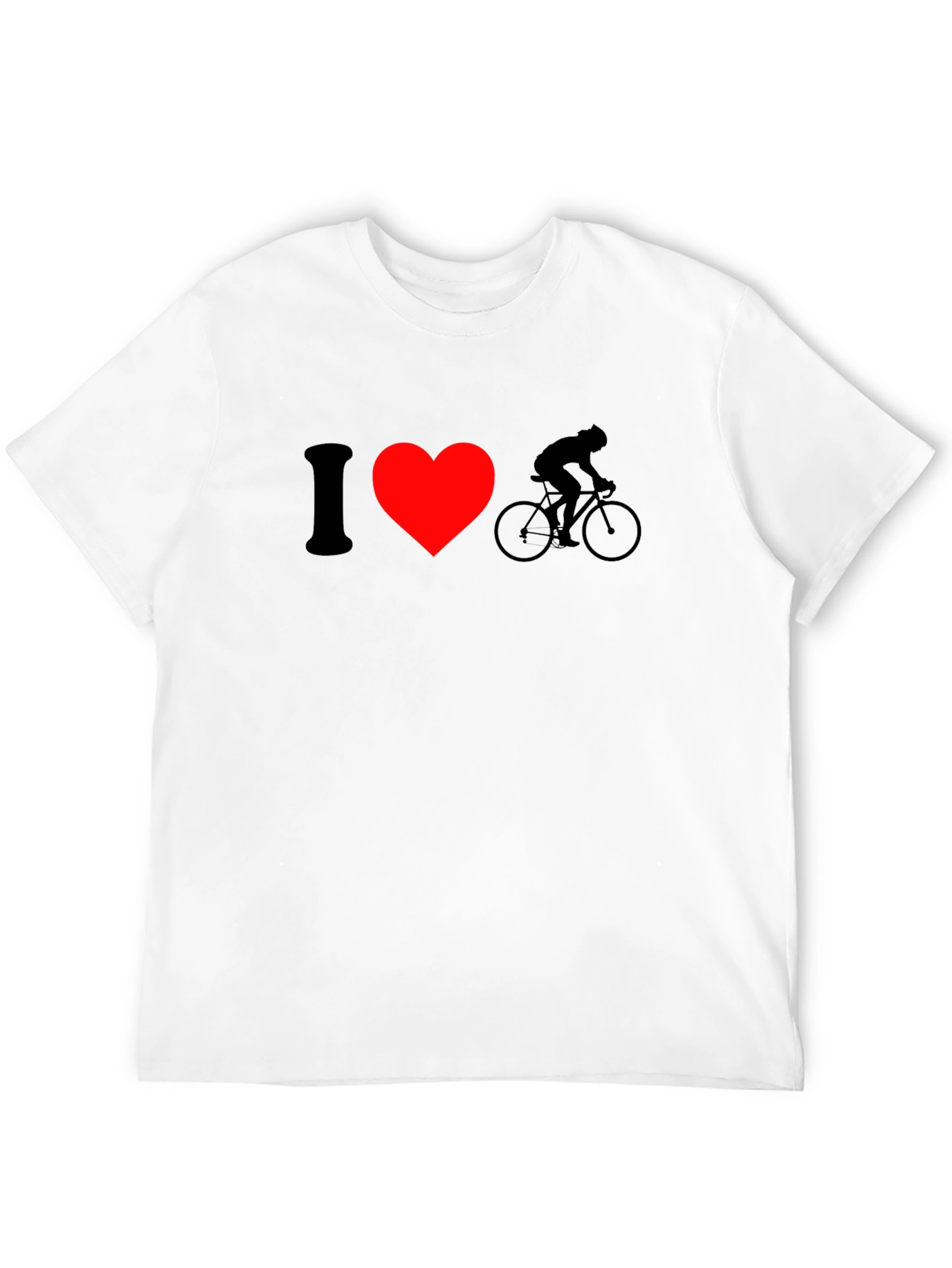 I Heart Cycling Black T-Shirt