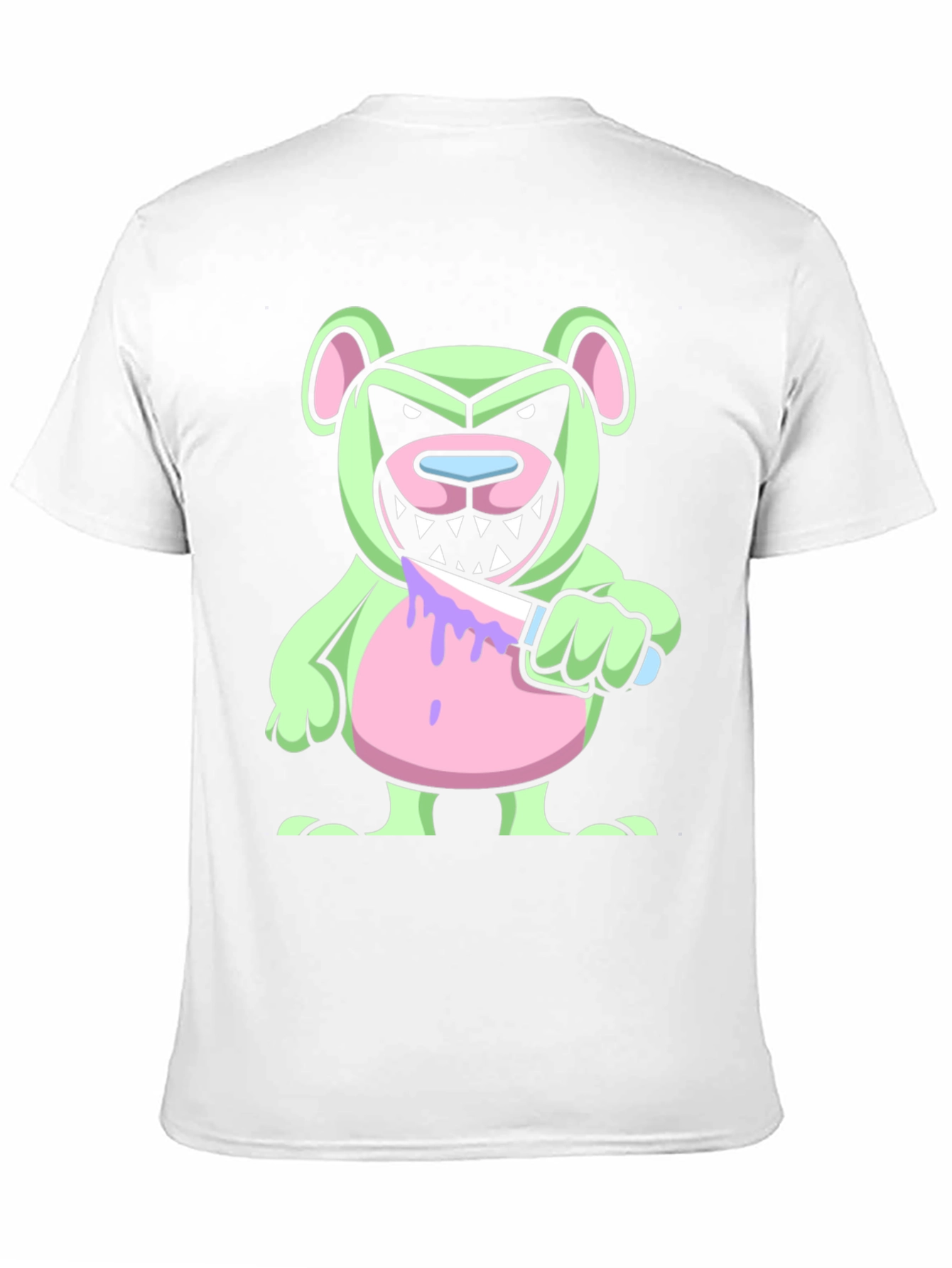 Psycho Bear T-Shirt - Edgy Cartoon Graphic Tee