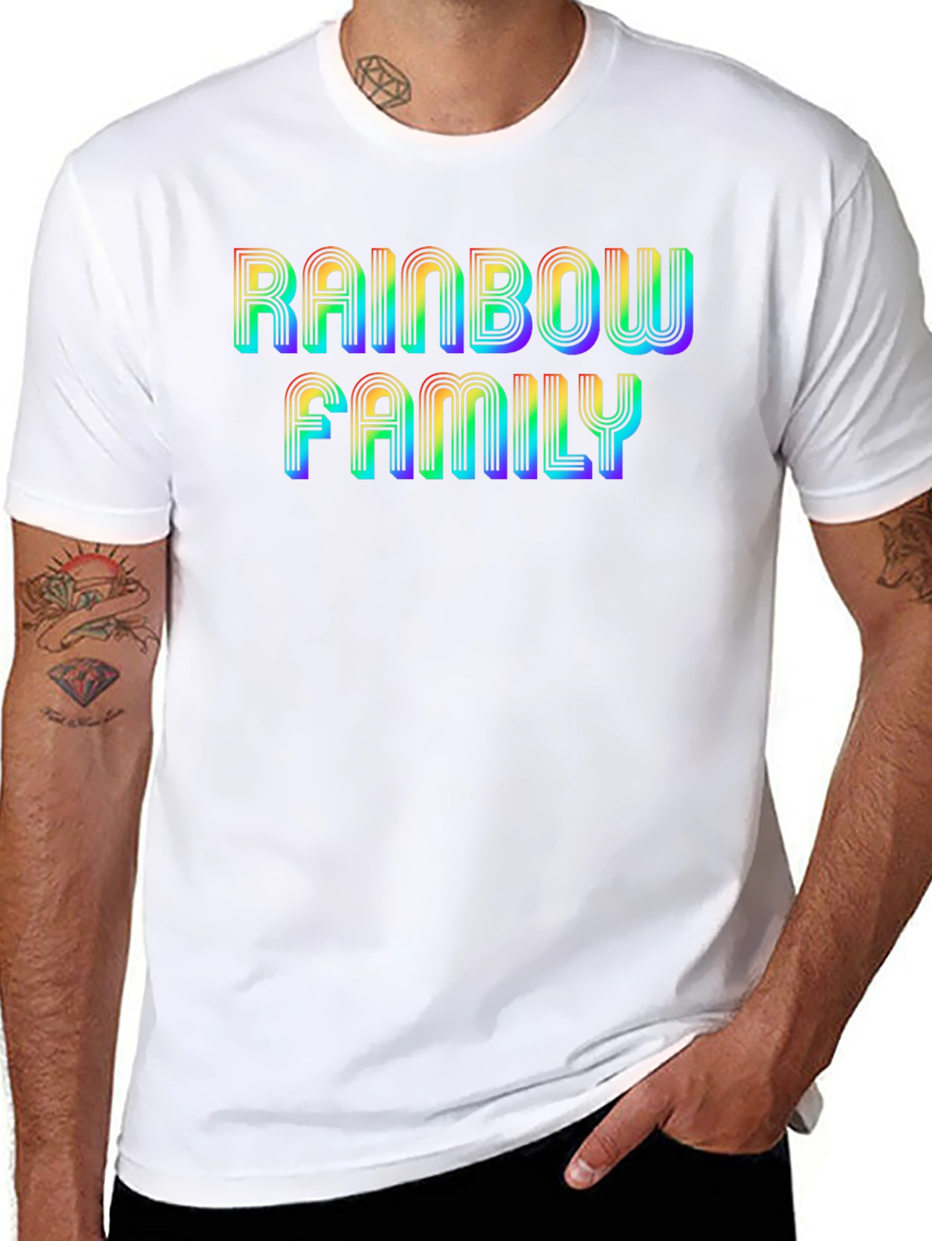 Rainbow Family Graphic Tee - Pride Apparel