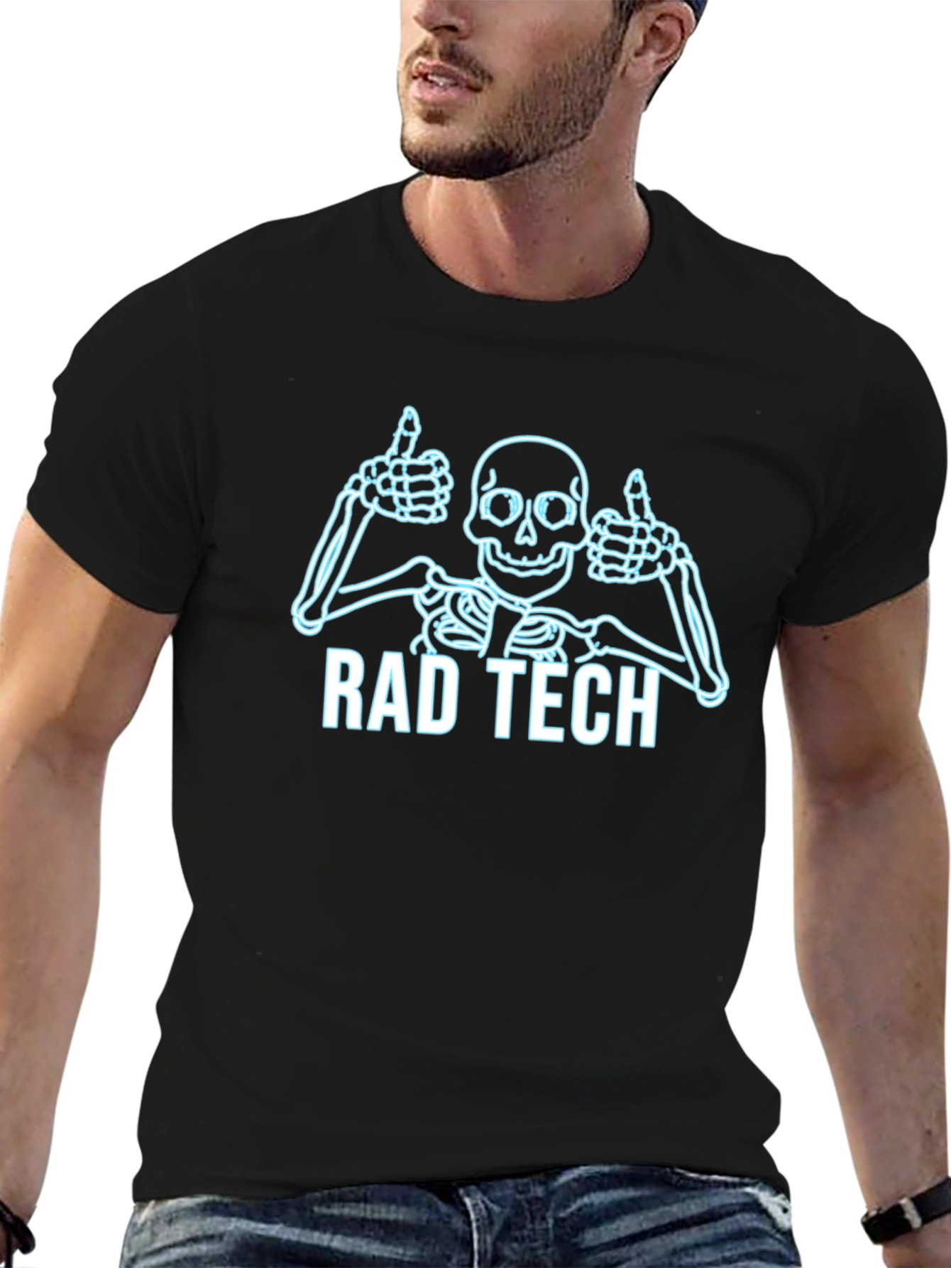 Rad Tech Skeleton Graphic T-Shirt