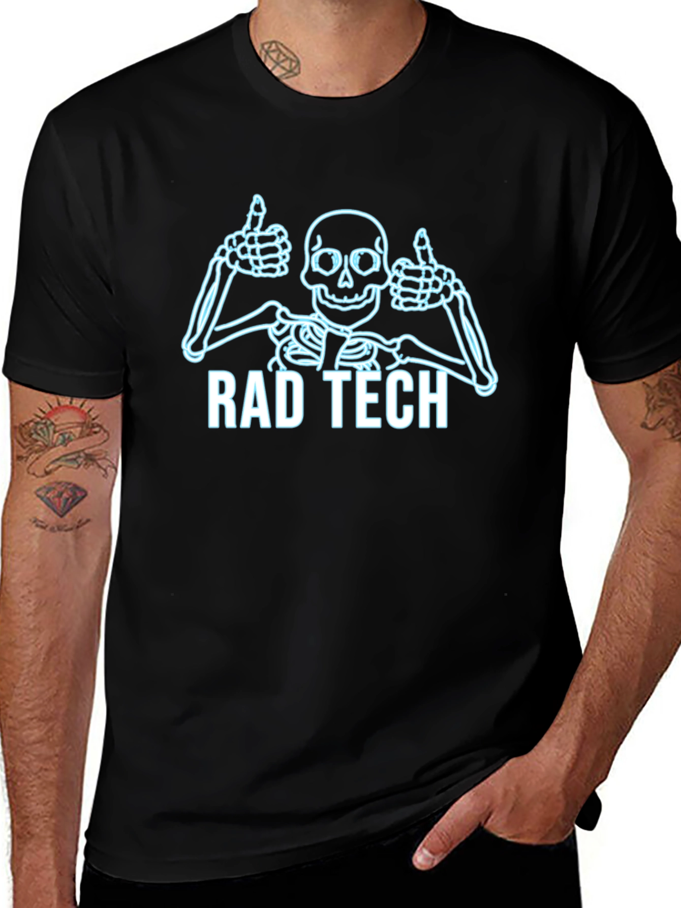 Rad Tech Skeleton Graphic T-Shirt