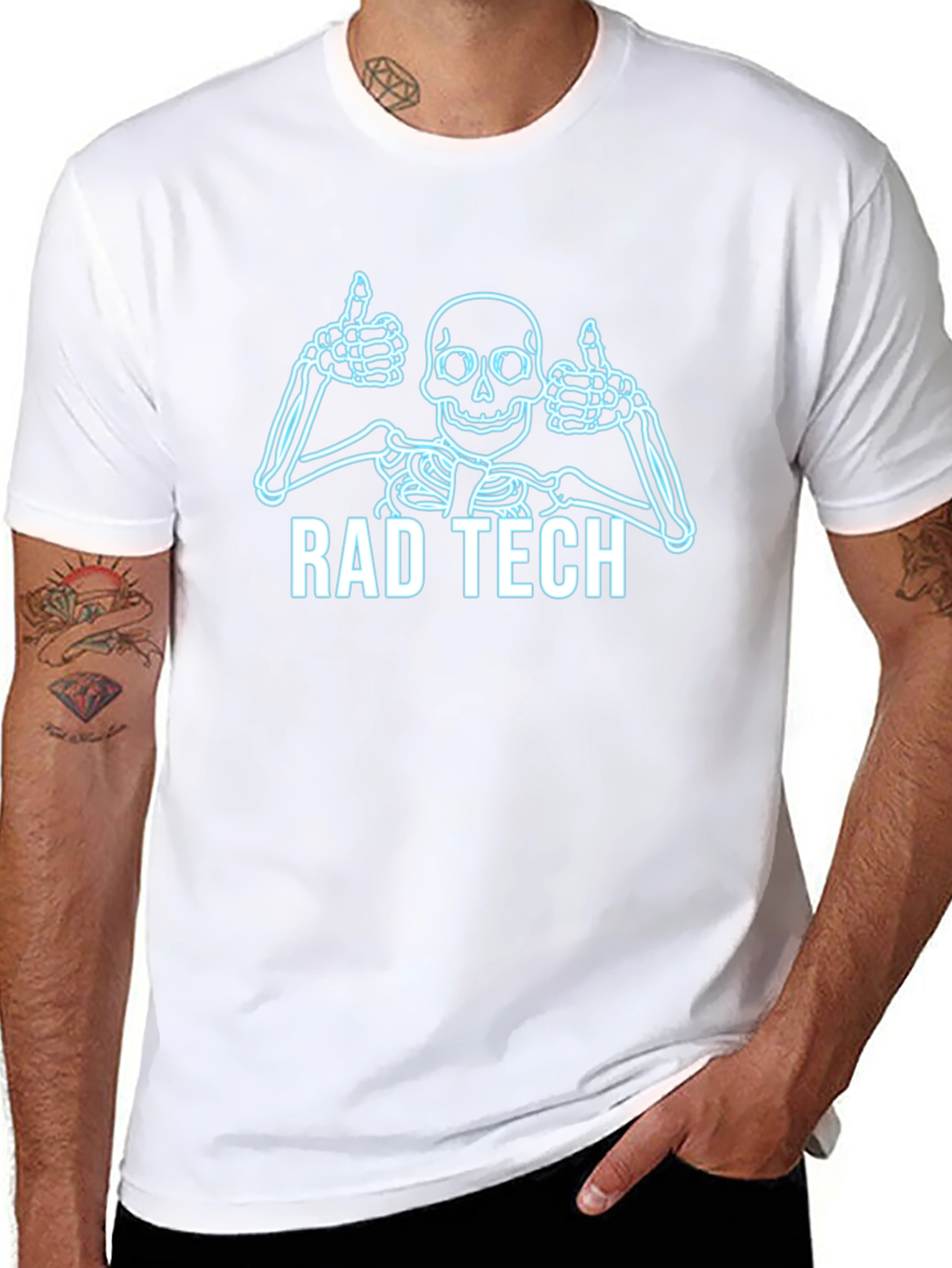 Rad Tech Skeleton Graphic T-Shirt