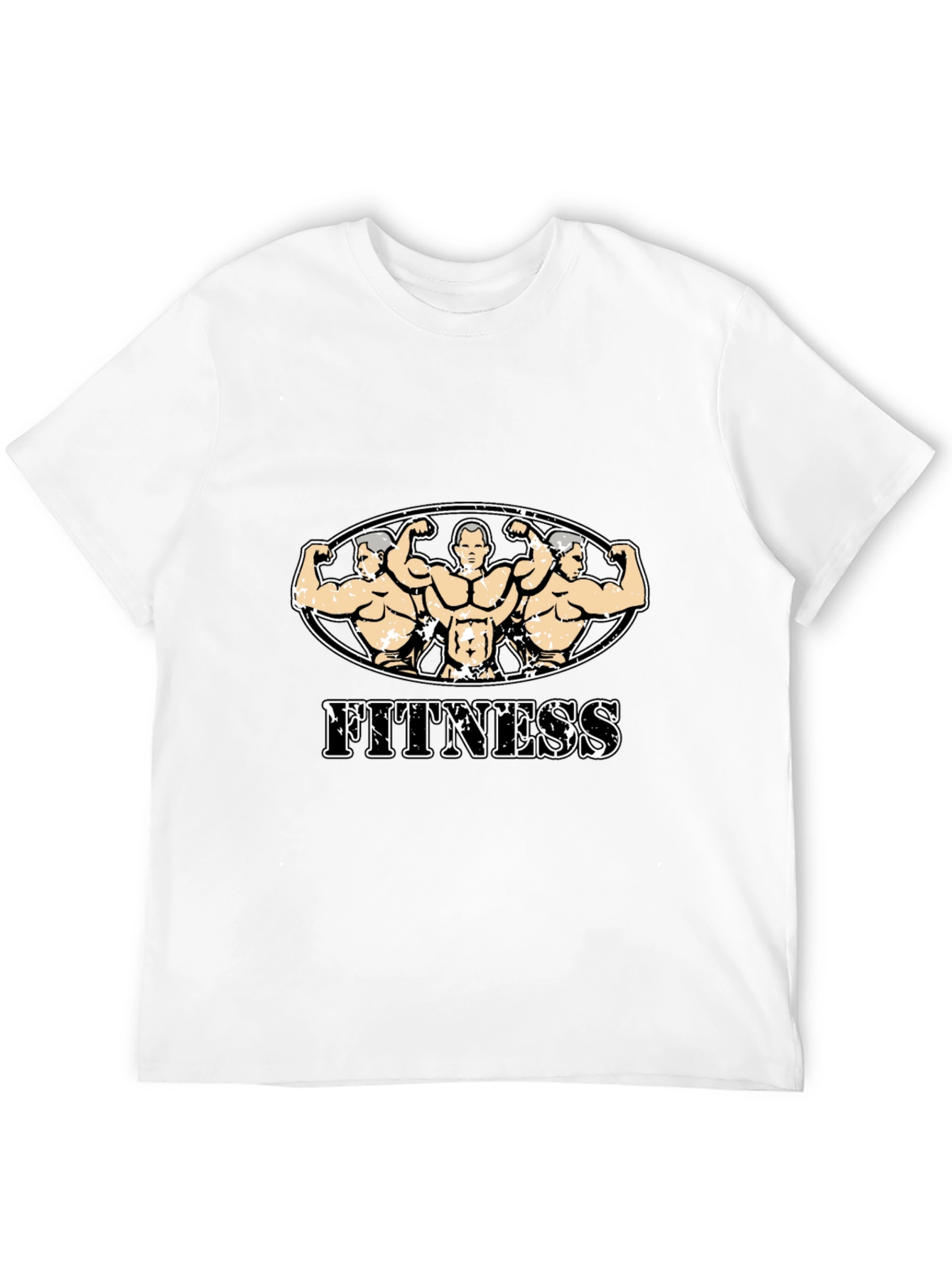 Fitness Graphic Tee - Black Gym Shirt