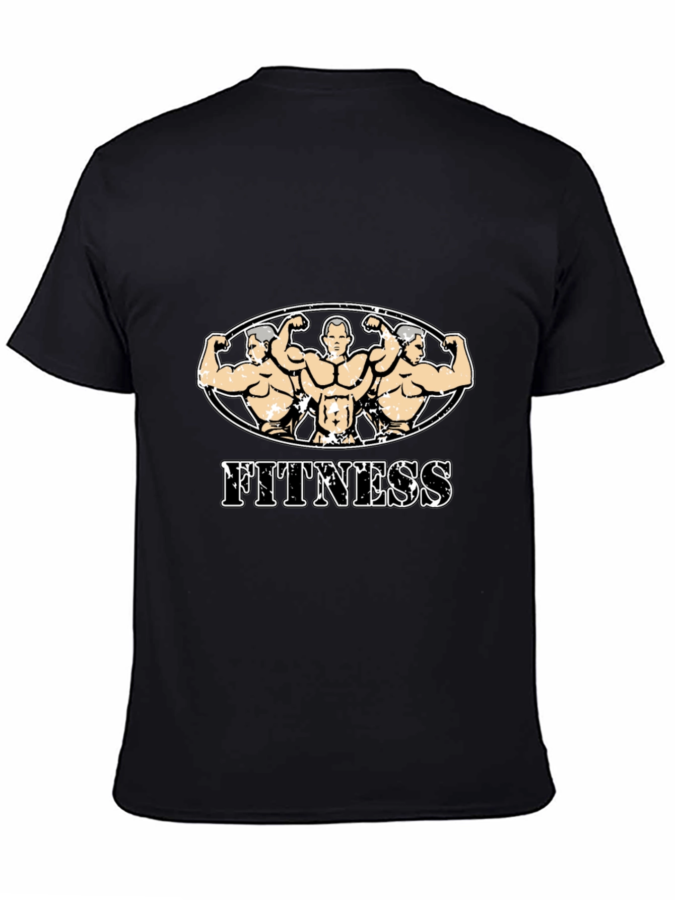 Fitness Graphic Tee - Black Gym Shirt