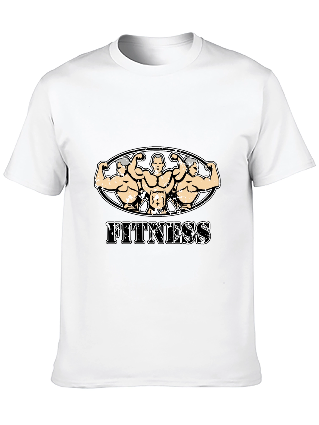 Fitness Graphic Tee - Black Gym Shirt
