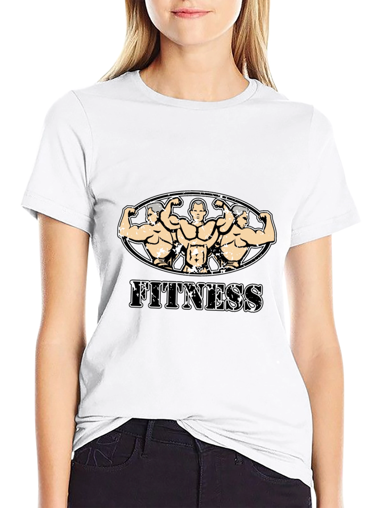 Fitness Graphic Tee - Black Gym Shirt