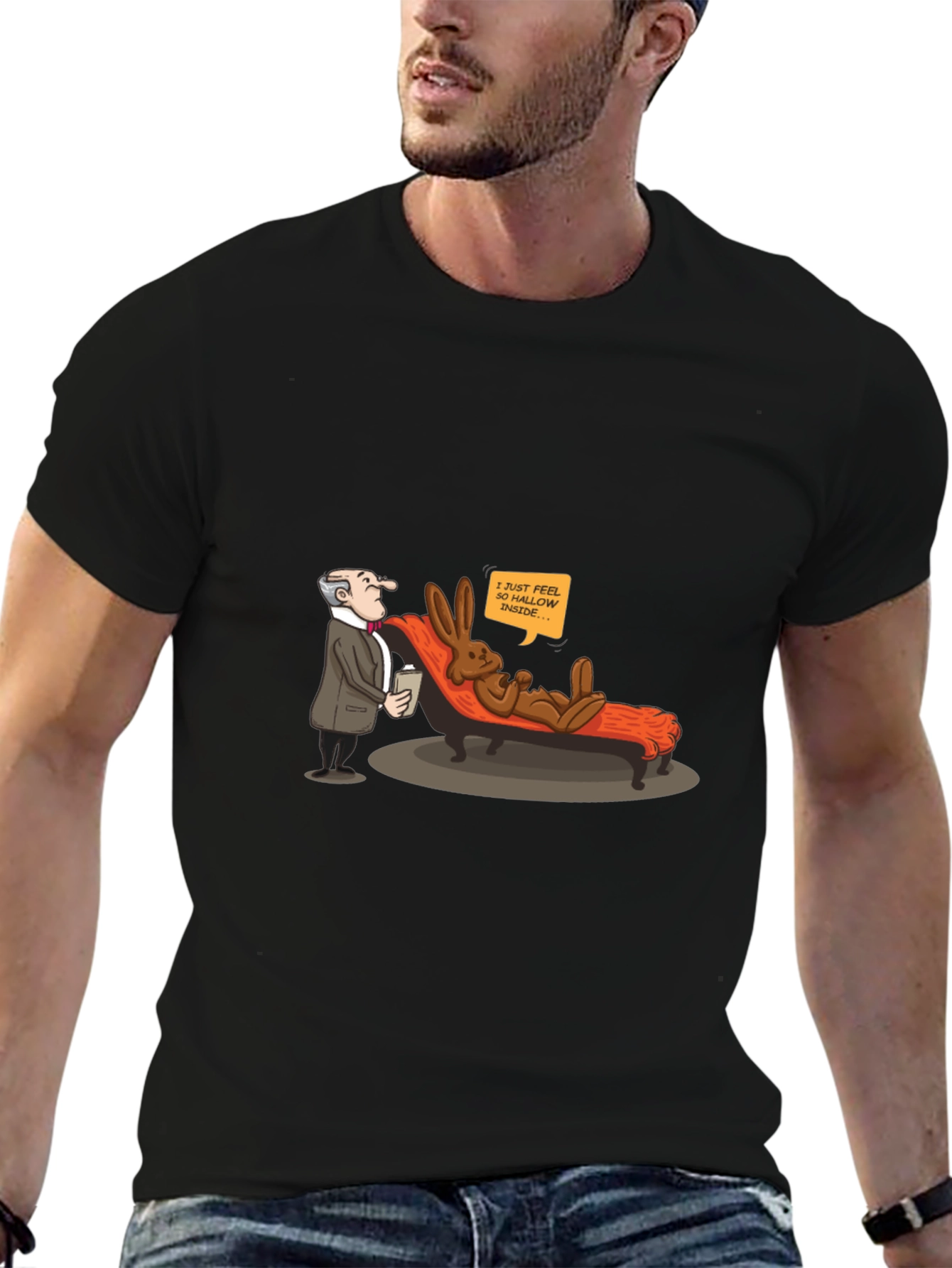 Funny Easter Bunny T-Shirt - Hollow Inside Therapy