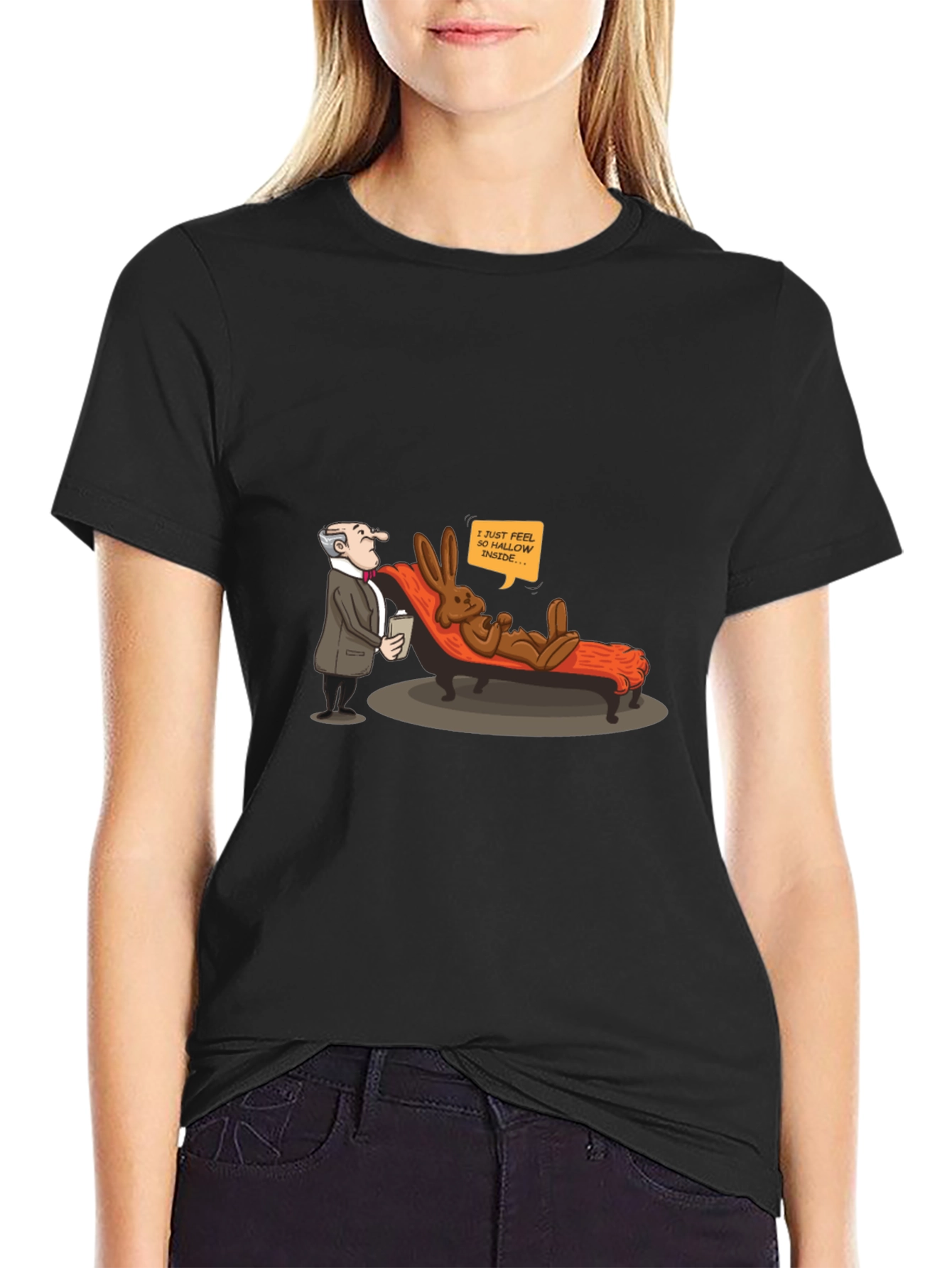 Funny Easter Bunny T-Shirt - Hollow Inside Therapy