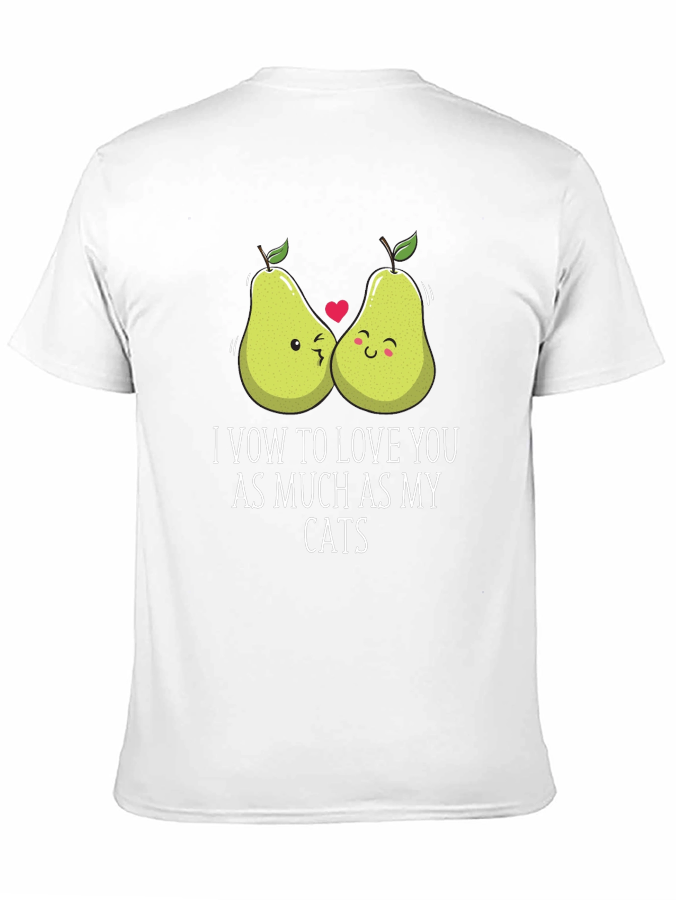 Funny Pear Love Cat T-Shirt