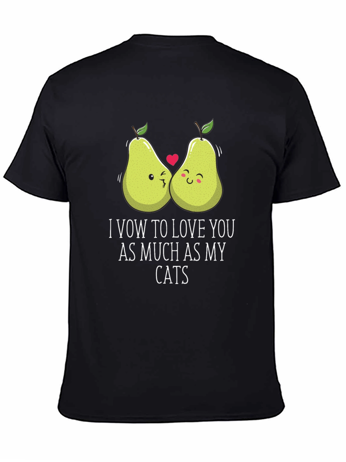 Funny Pear Love Cat T-Shirt