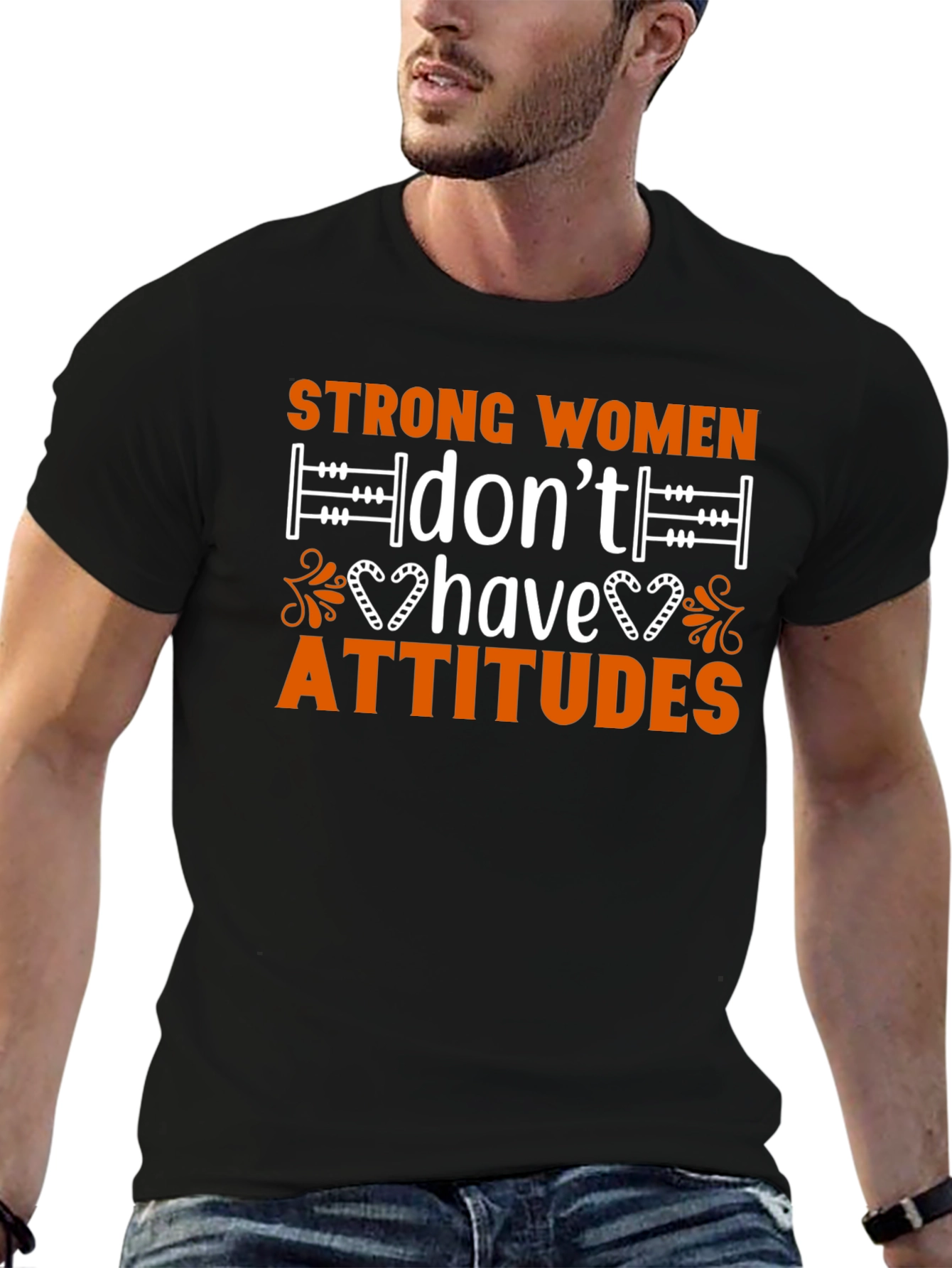 Strong Women Attitude T-Shirt - Cotton Blend