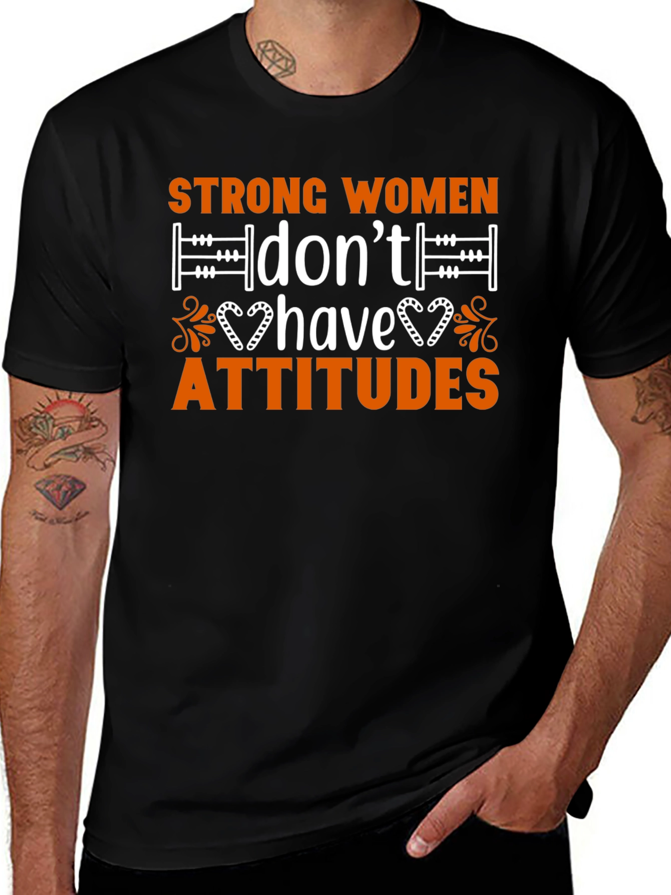 Strong Women Attitude T-Shirt - Cotton Blend