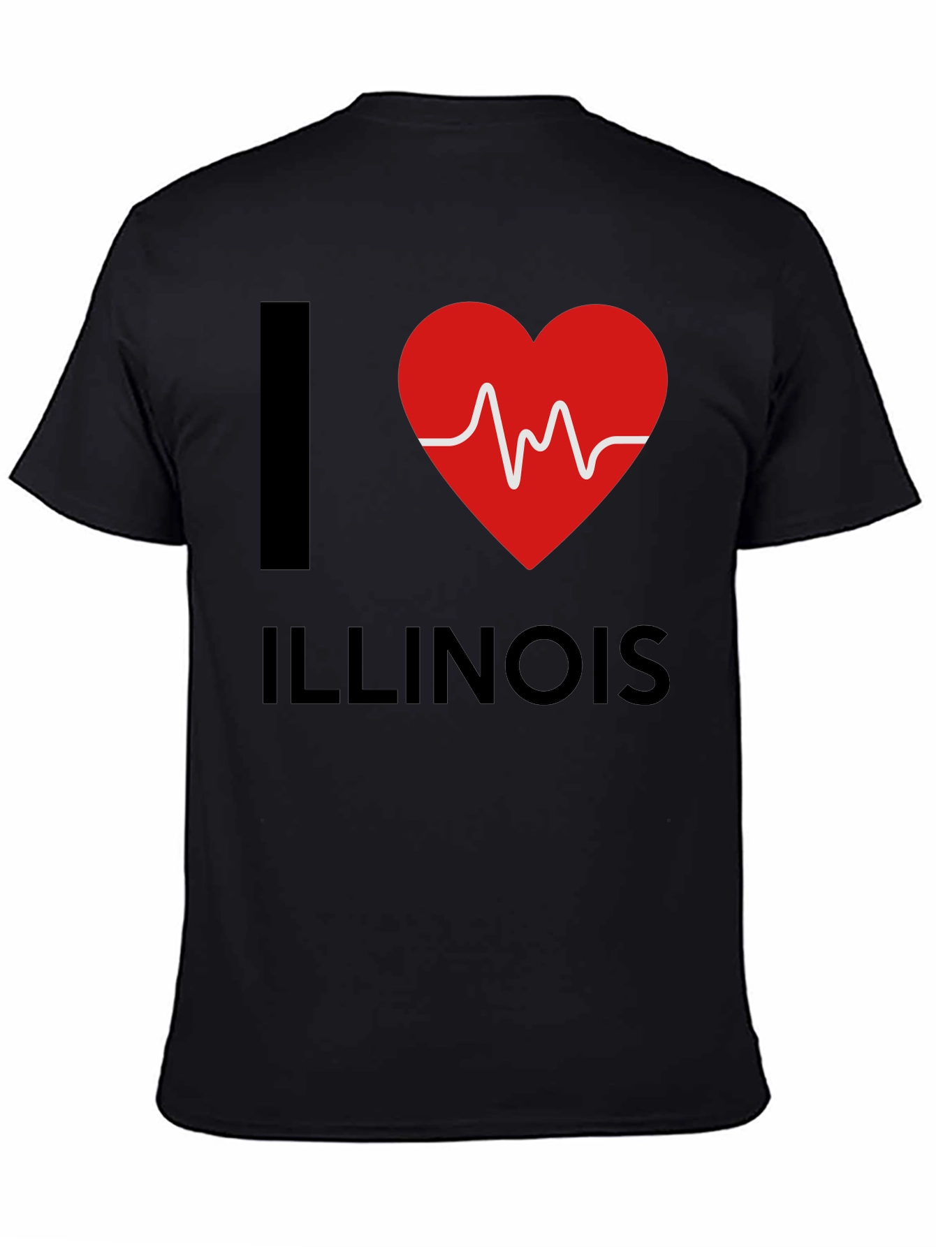 I Heart Illinois T-Shirt - Novelty Graphic Tee