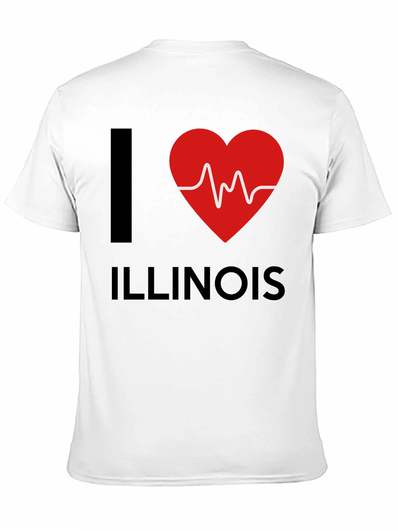 I Heart Illinois T-Shirt - Novelty Graphic Tee