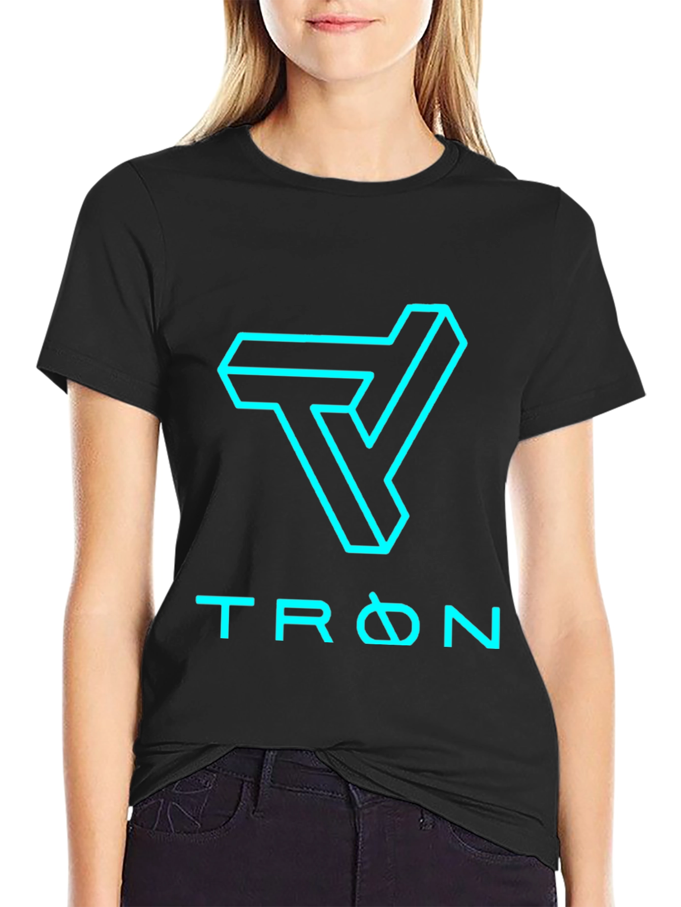 Tron Inspired Black T-Shirt