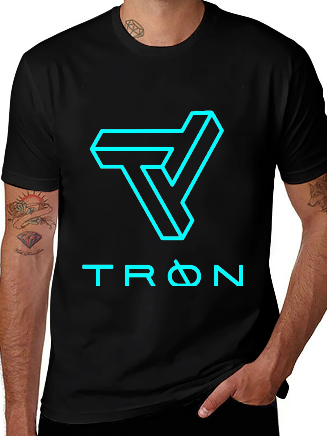Tron Inspired Black T-Shirt