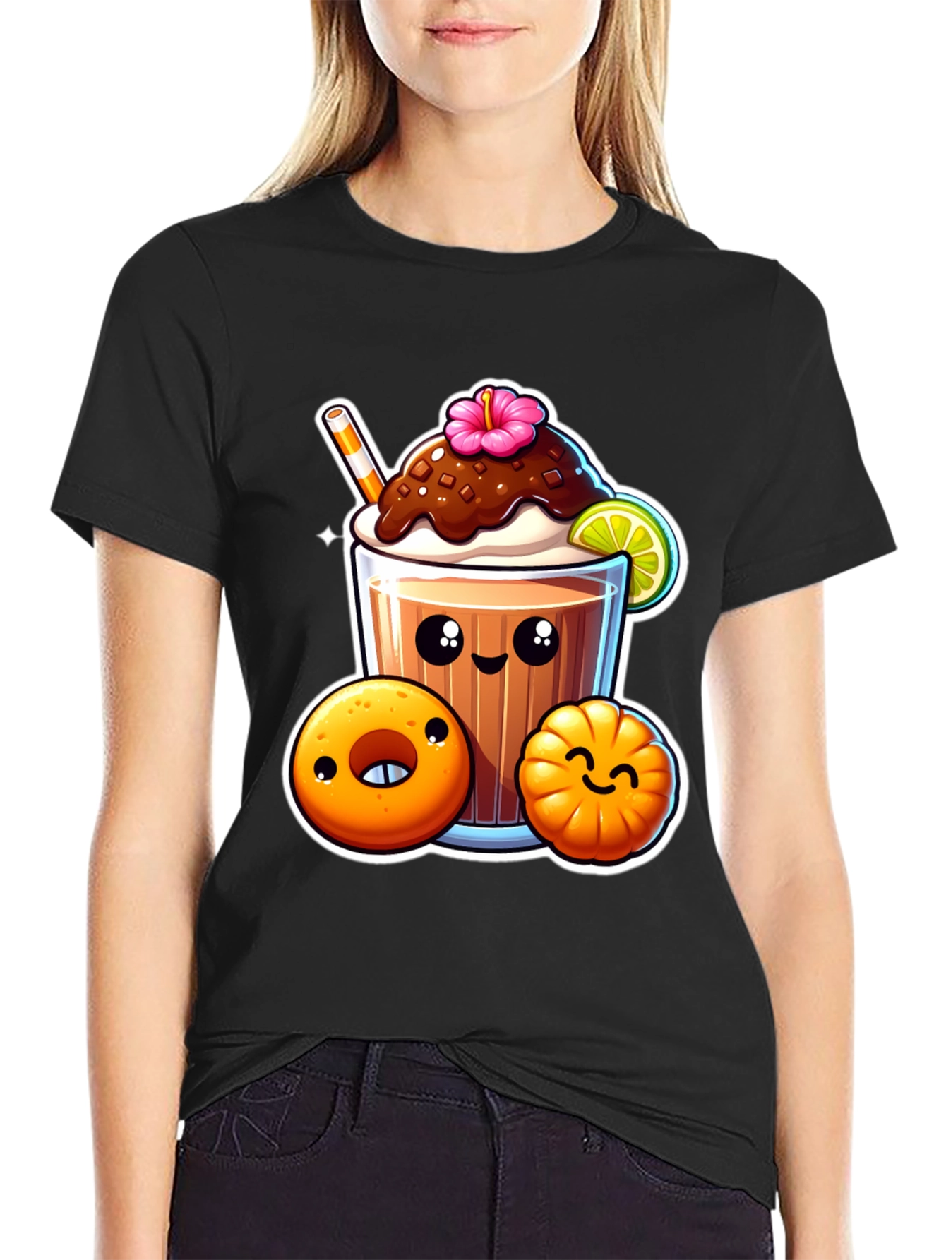 Kawaii Dessert Graphic Tee - Cute Style Shirt