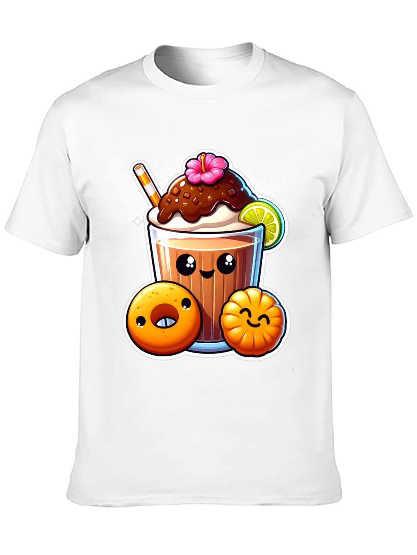 Kawaii Dessert Graphic Tee - Cute Style Shirt